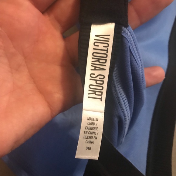 Victoria’s Secret Sport Bra - Blue/Black - 34B - Picture 5 of 6